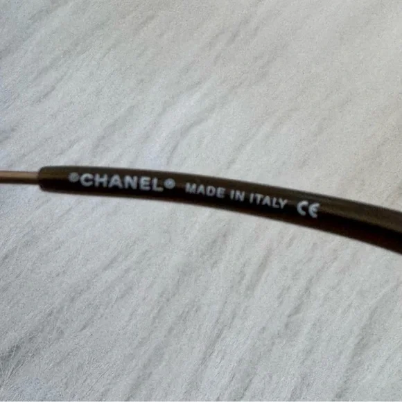 Authentic RARE vintage Chanel 4054 rimless gradient peachy orange sunglasses - Picture 7 of 8